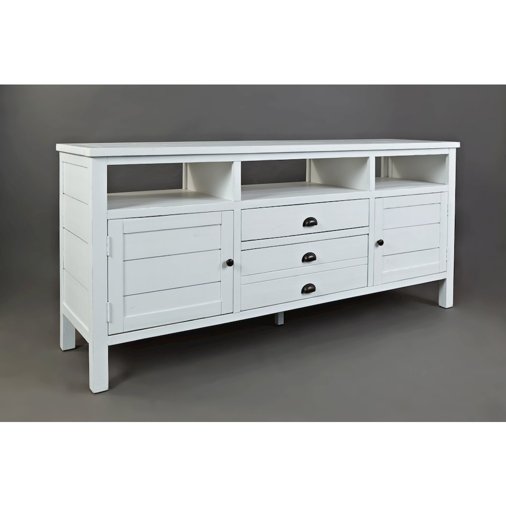Artisan's Craft Rustic Farmhouse Distressed Acacia Media Console 70". Picture 3