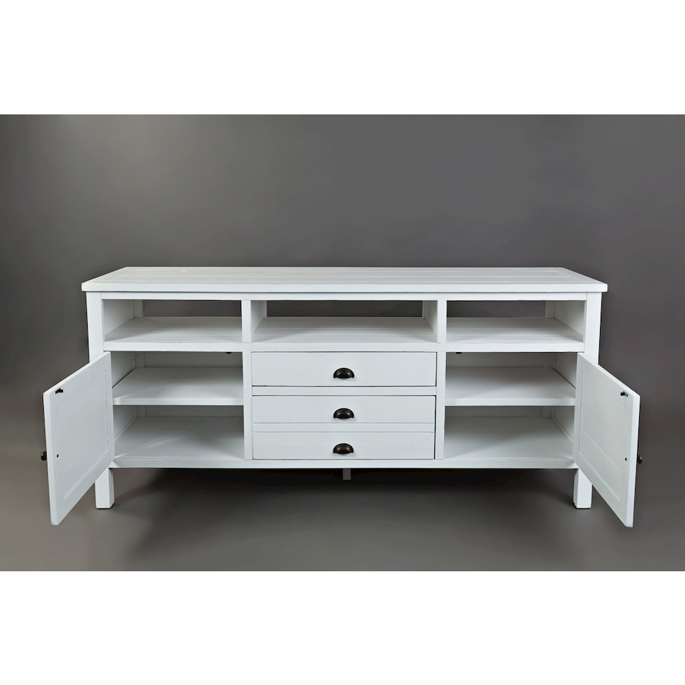 Artisan's Craft Rustic Farmhouse Distressed Acacia Media Console 70". Picture 6