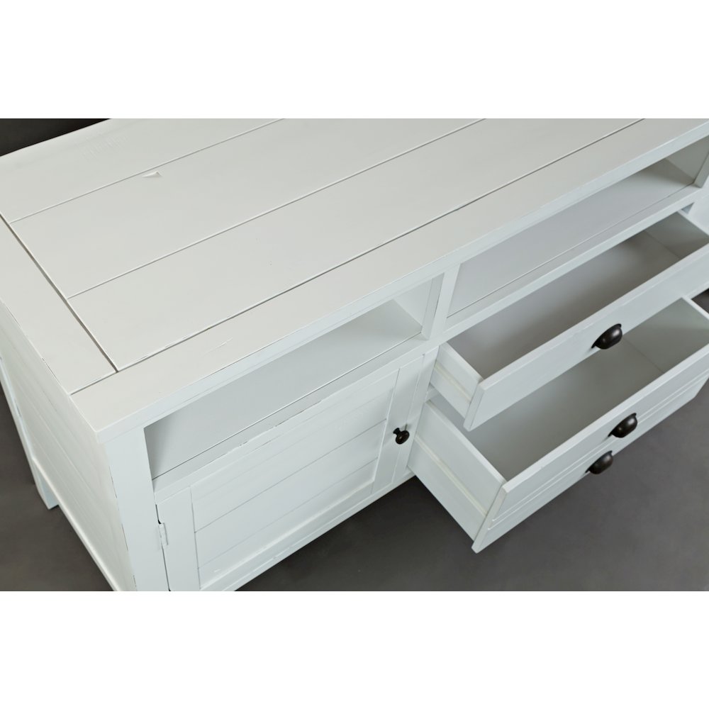 Artisan's Craft Rustic Farmhouse Distressed Acacia Media Console 70". Picture 4