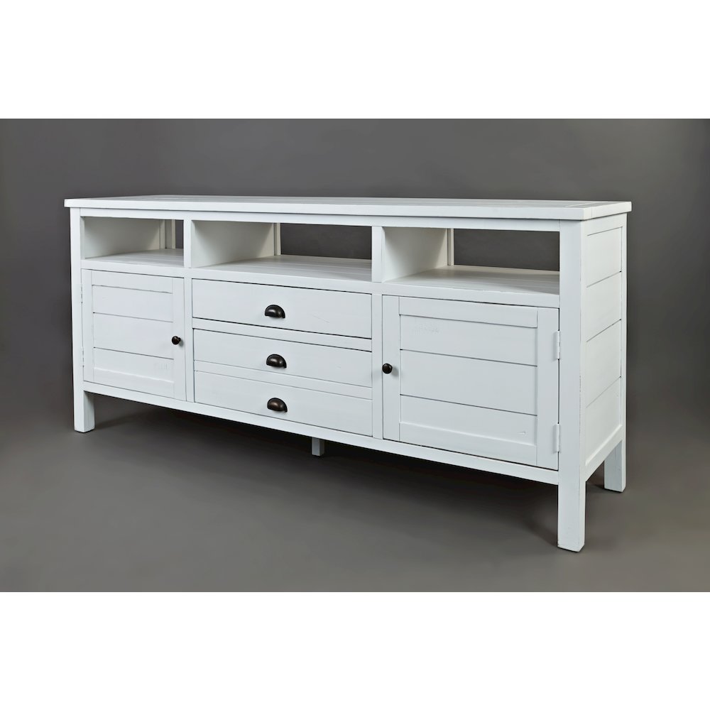 Artisan's Craft Rustic Farmhouse Distressed Acacia Media Console 70". Picture 2