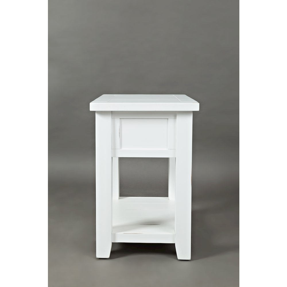 Artisan's Craft Rustic Farmhouse Distressed Solid Wood Chairside Table. Picture 7