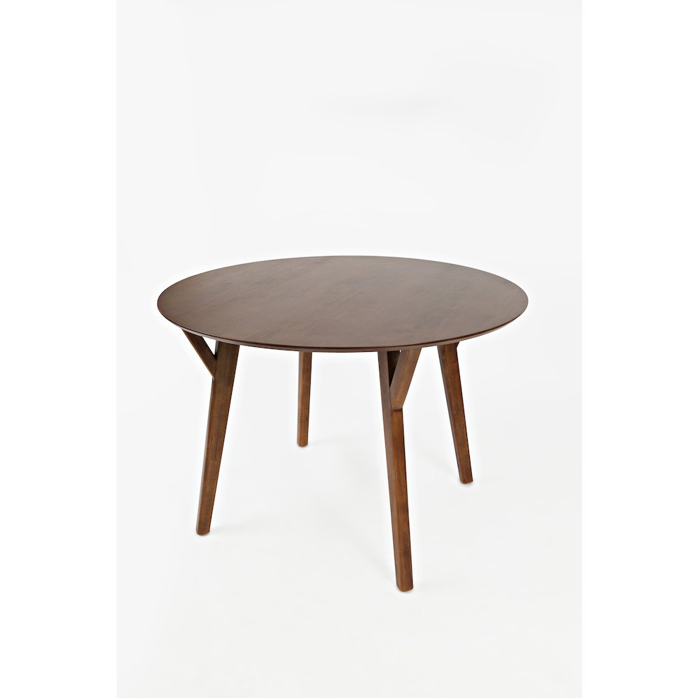 Copenhagen 44" Round Mid-Century Modern Five-Piece Dining Set. Picture 2