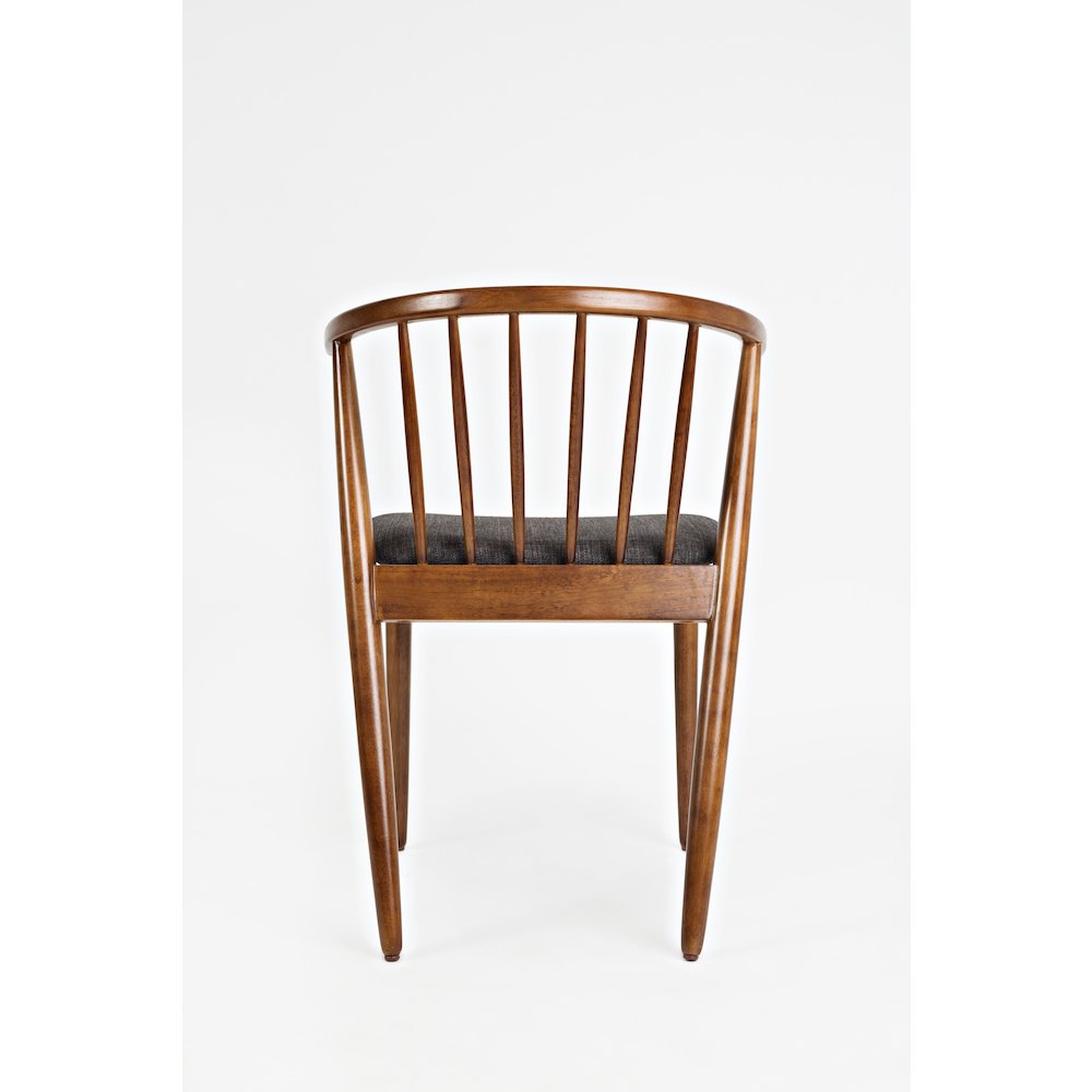 Denmark Upholstered Mid-Century Modern Curved Back Side Chair (Set of 2). Picture 7