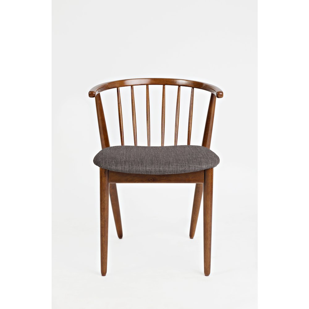 Denmark Upholstered Mid-Century Modern Curved Back Side Chair (Set of 2). Picture 1