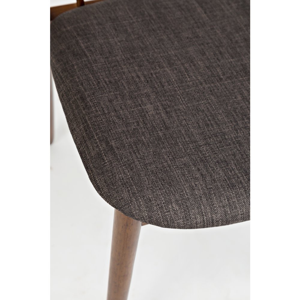 Denmark Upholstered Mid-Century Modern Curved Back Side Chair (Set of 2). Picture 4