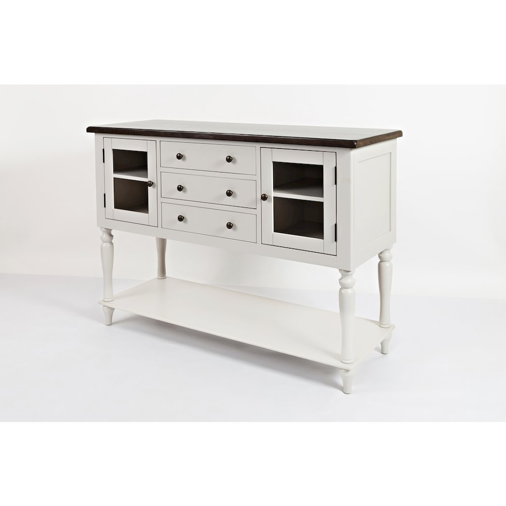 Orchard Park Farmhouse Solid Rubberwood Storage Cabinet Server. Picture 2