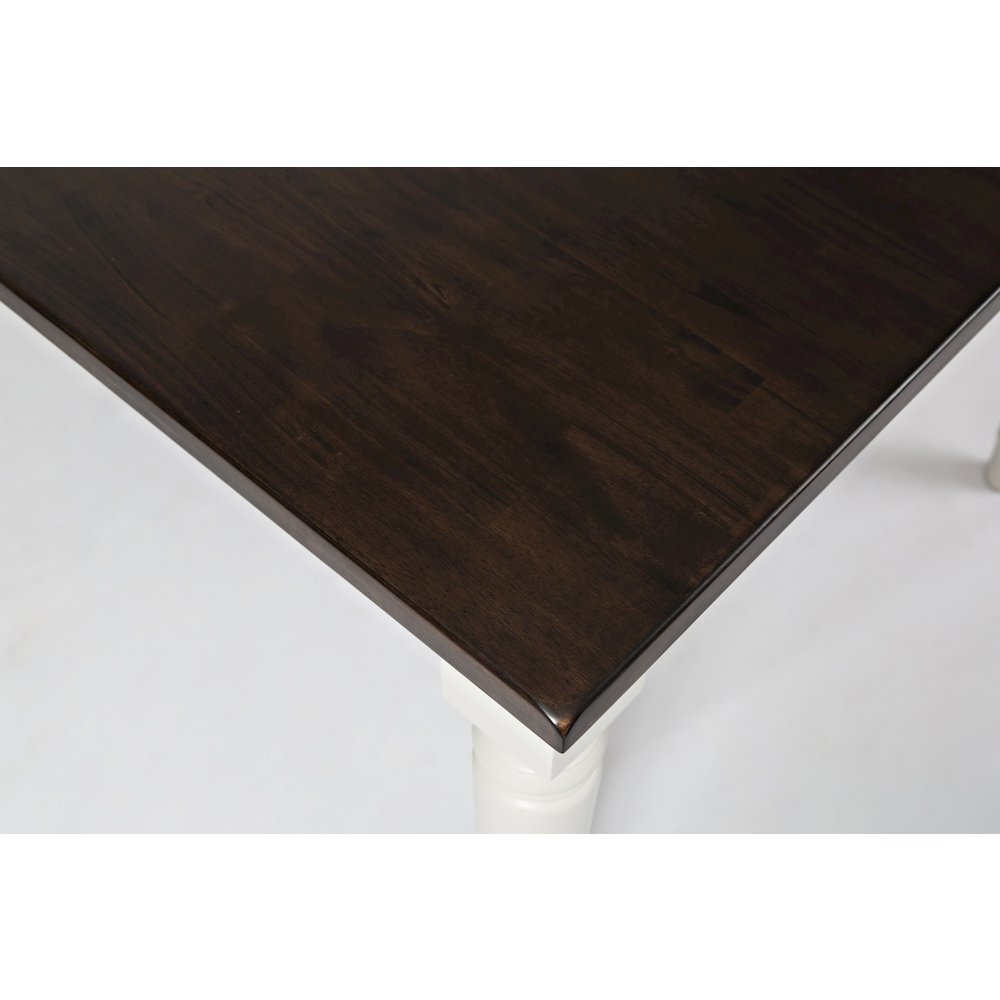 Orchard Park Farmhouse Solid Rubberwood Square Counter Height Table. Picture 4
