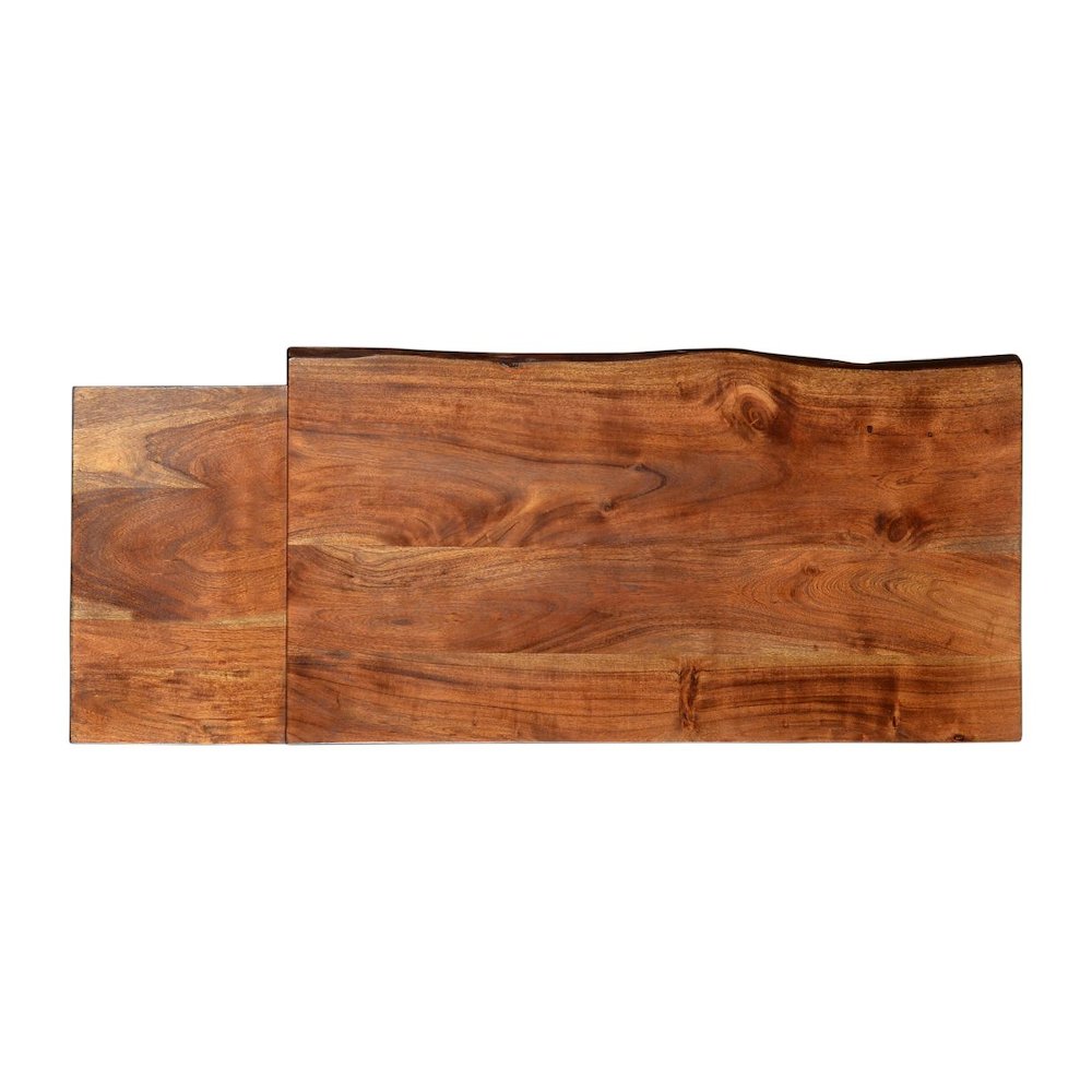 Nature's Edge Solid Acacia Desk with Drawer. Picture 6