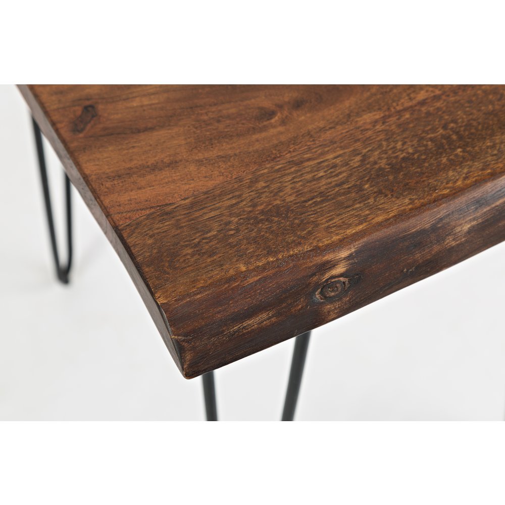Nature's Edge Solid Acacia Chairside Table. Picture 5