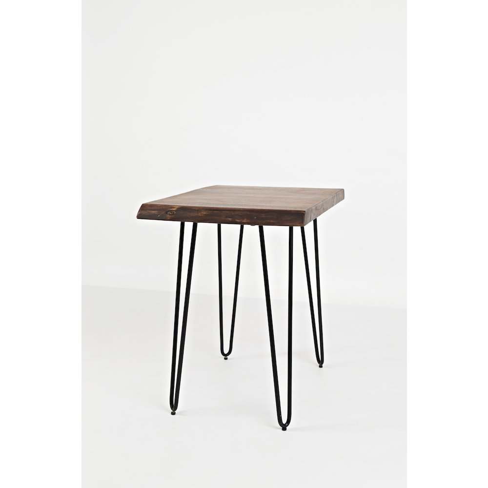Nature's Edge Solid Acacia Chairside Table. Picture 3