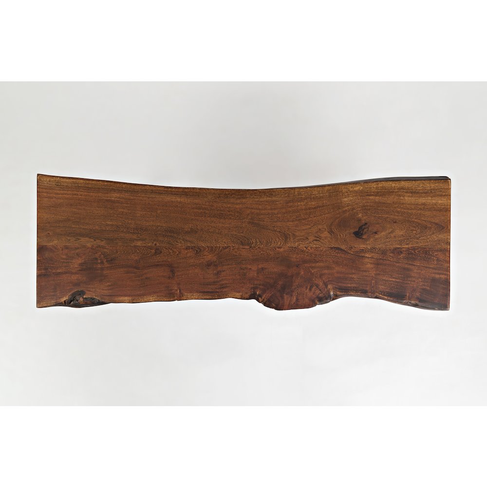 Nature's Edge 48'' Modern Solid Wood Live Edge Bench. Picture 5