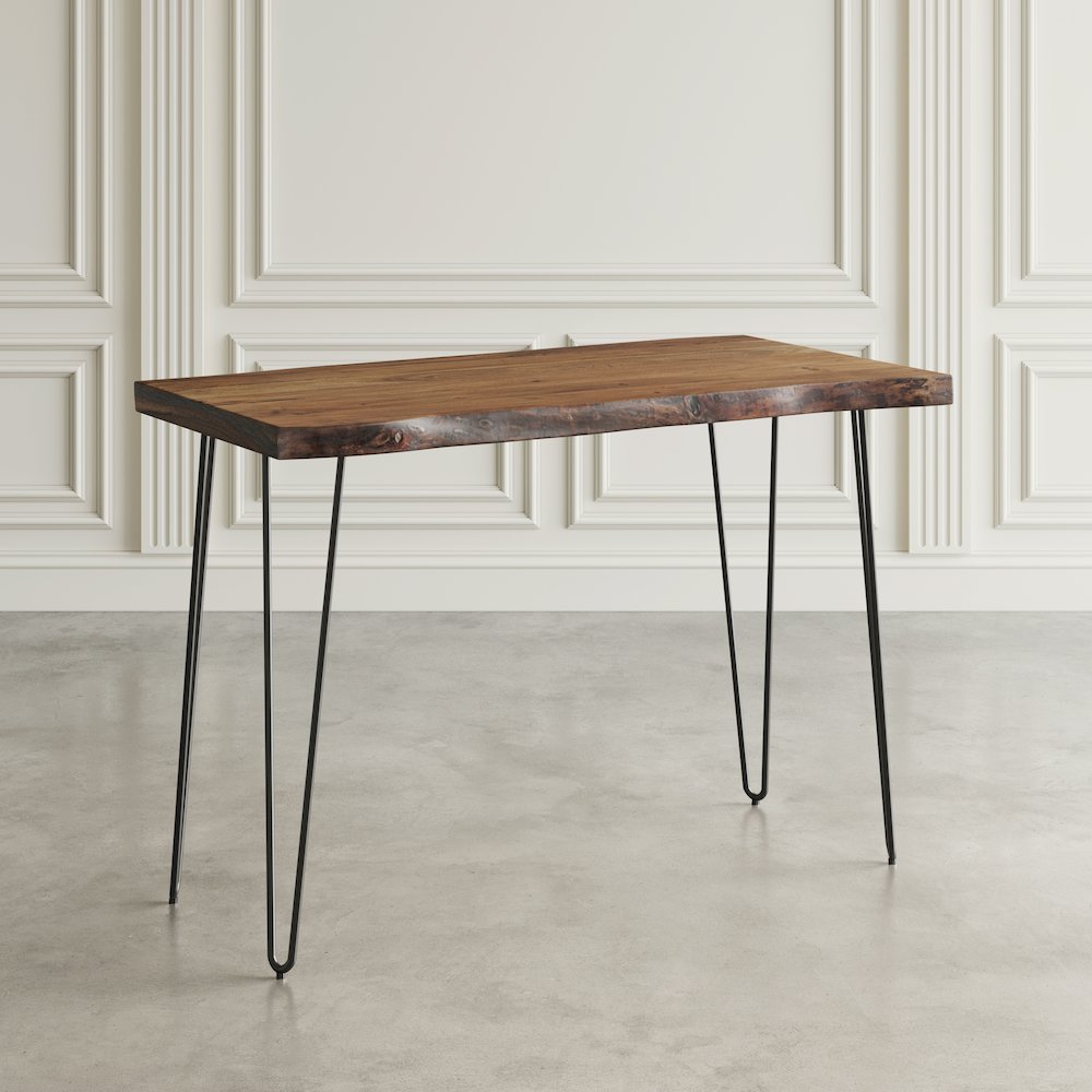 Nature's Edge 52'' Modern Solid Wood Live Edge Counter Height Dining Table. Picture 8