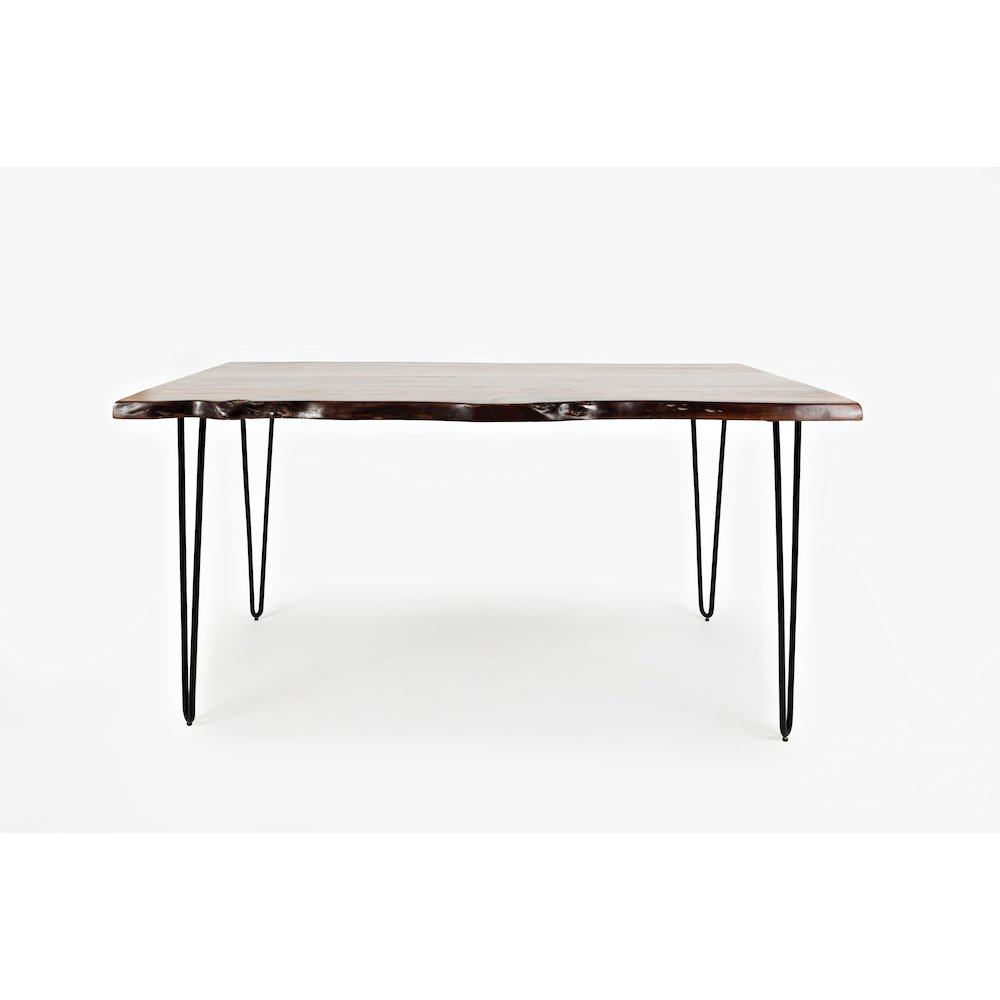 Nature's Edge 60" Solid Wood Modern Live Edge Dining Table. Picture 1