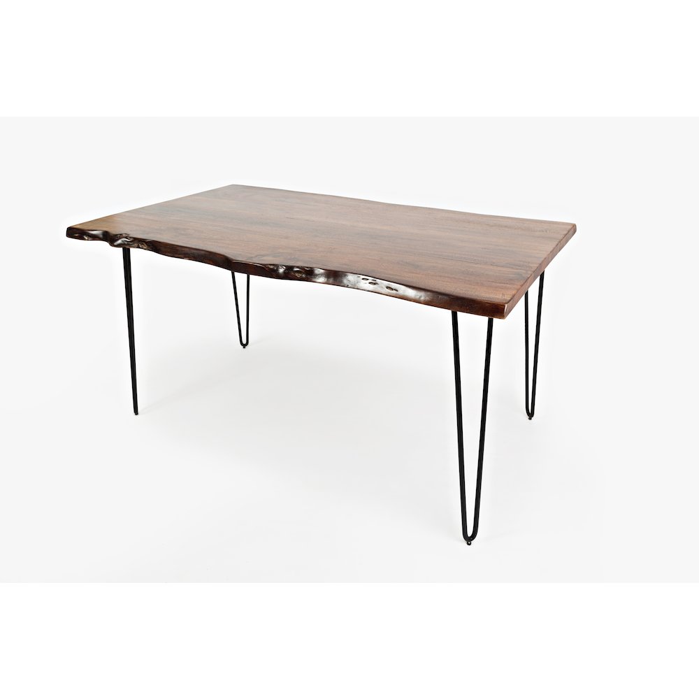 Nature's Edge 60" Solid Wood Modern Live Edge Dining Table. Picture 2
