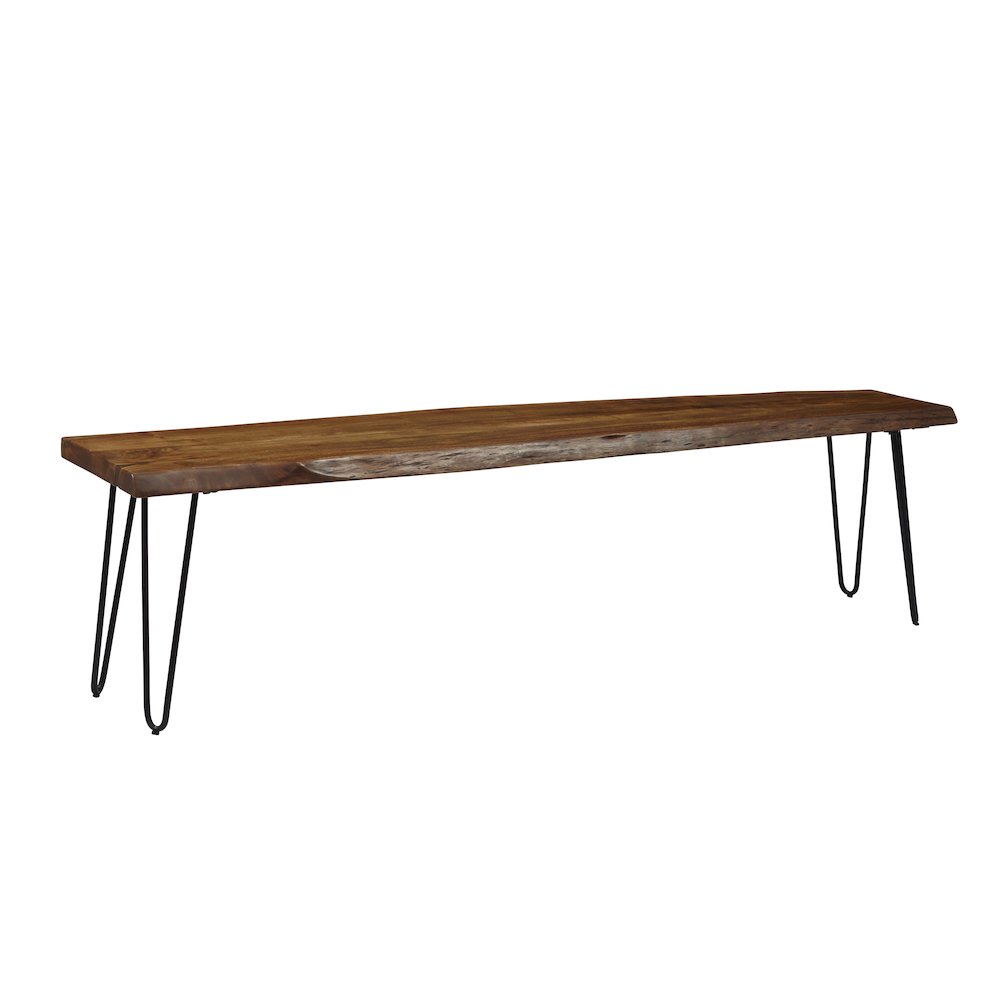 Nature's Edge 70" Solid Acacia Bench. Picture 7
