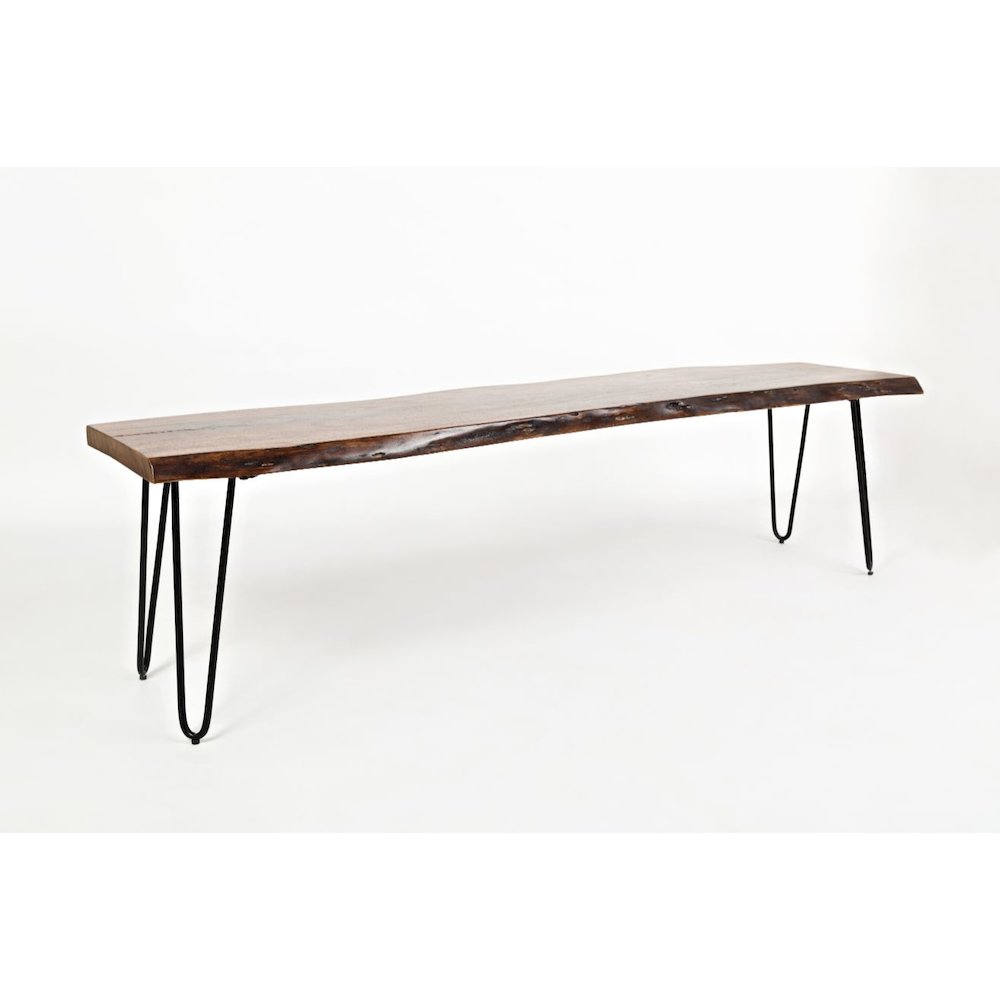 Nature's Edge 70" Solid Acacia Bench. Picture 2