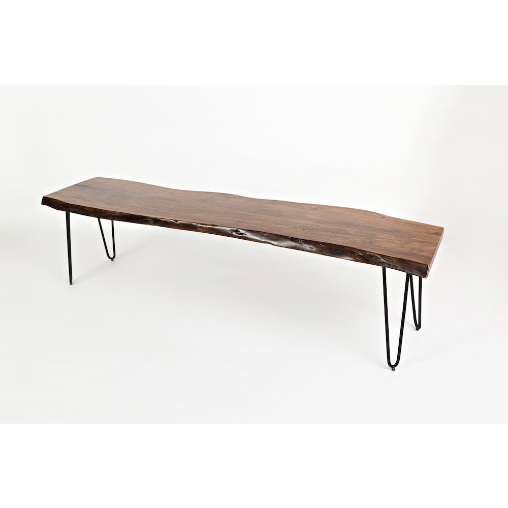 Nature's Edge 70" Solid Acacia Bench. Picture 3