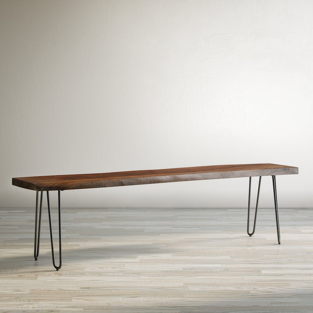 Nature's Edge 70" Solid Acacia Bench. Picture 10