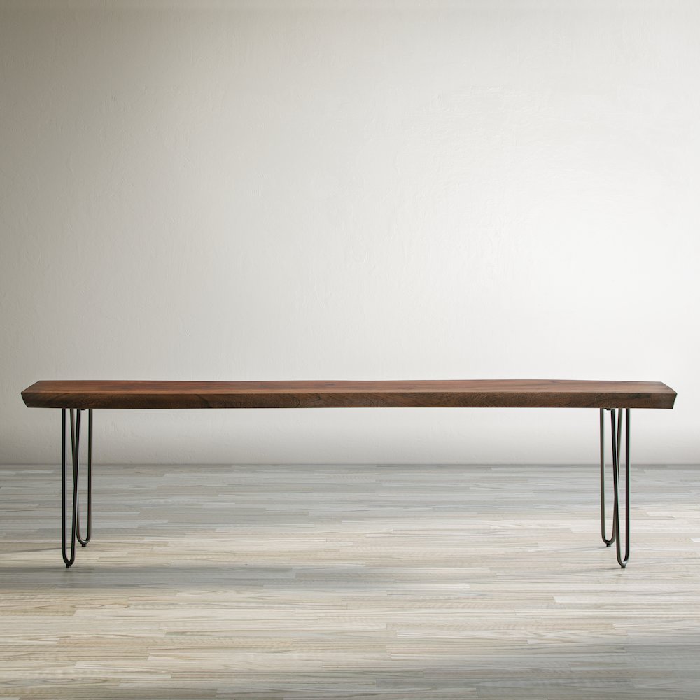Nature's Edge 70" Solid Acacia Bench. Picture 9