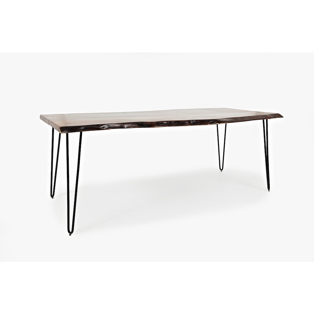 Nature's Edge Solid Acacia 79" Modern Live Edge Dining Table. Picture 3
