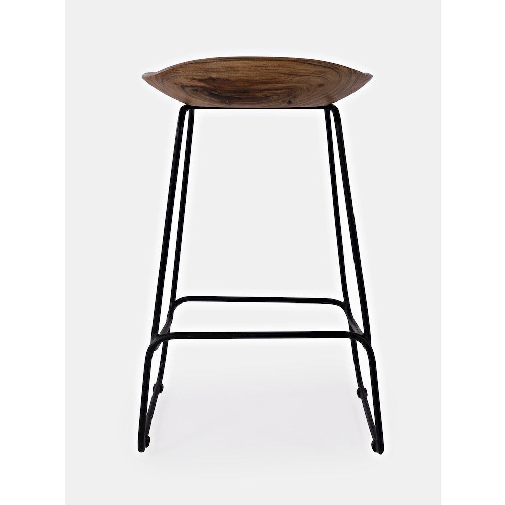 Nature's Edge Solid Acacia Counter Height Backless Stool (Set of 3). Picture 6