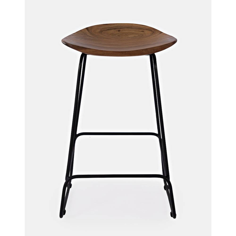 Nature's Edge Solid Acacia Counter Height Backless Stool (Set of 2). Picture 8