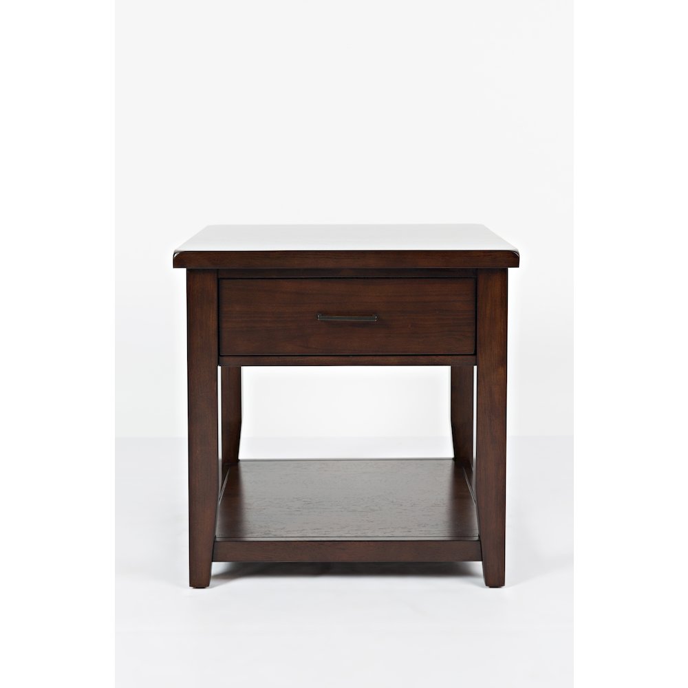 Twin Cities Contemporary Brown End Table. Picture 1