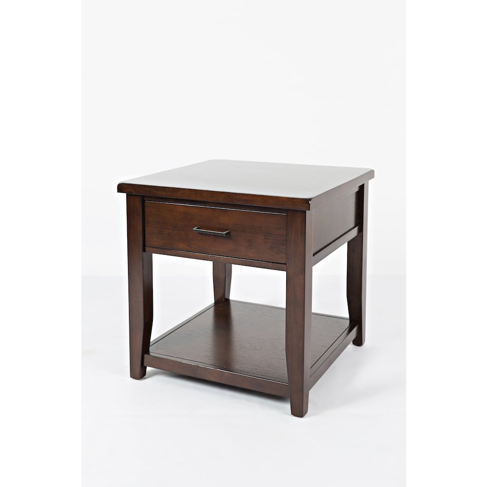 Twin Cities Contemporary Brown End Table. Picture 2