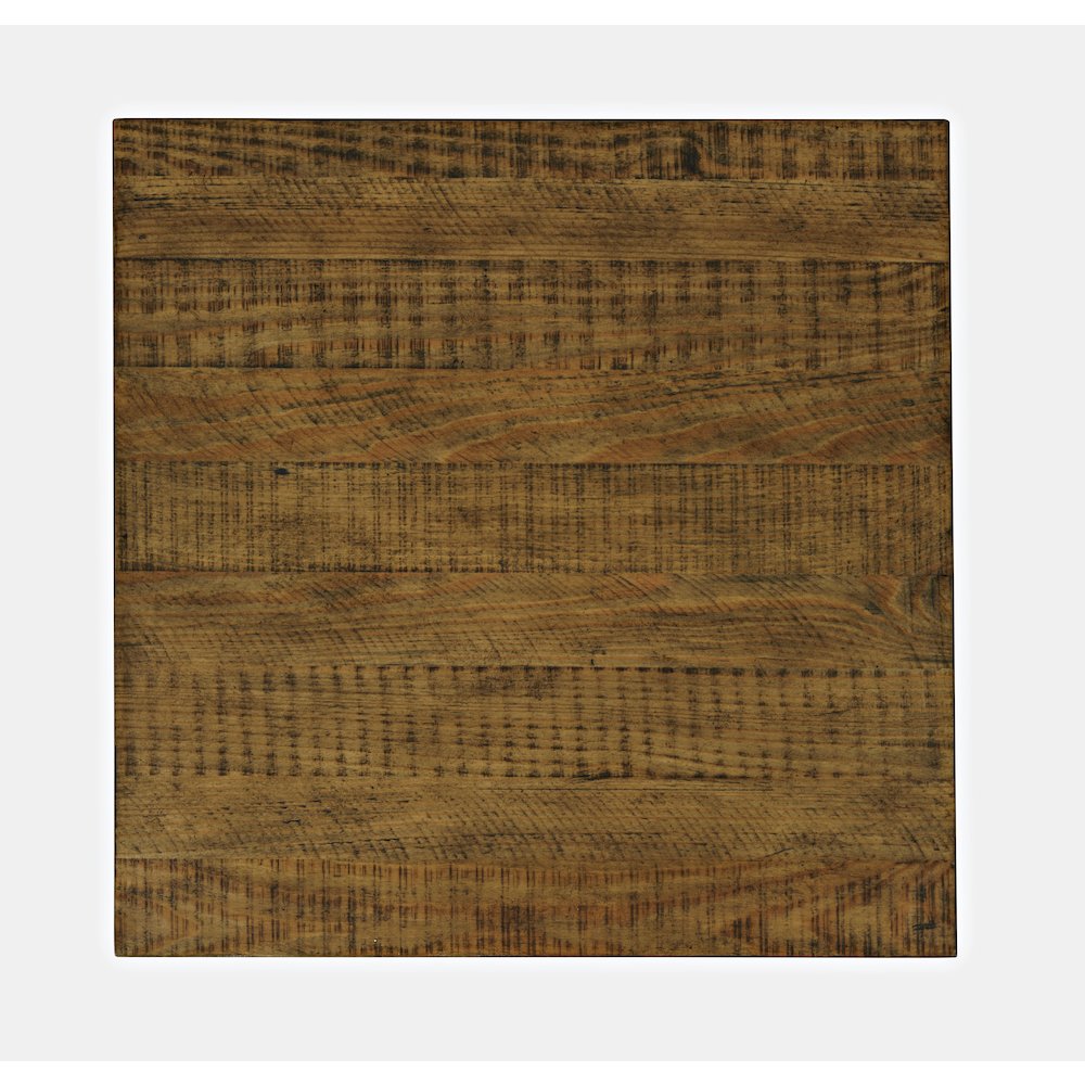 Telluride Rustic Farmhouse Solid Wood End Table with Storage. Picture 6