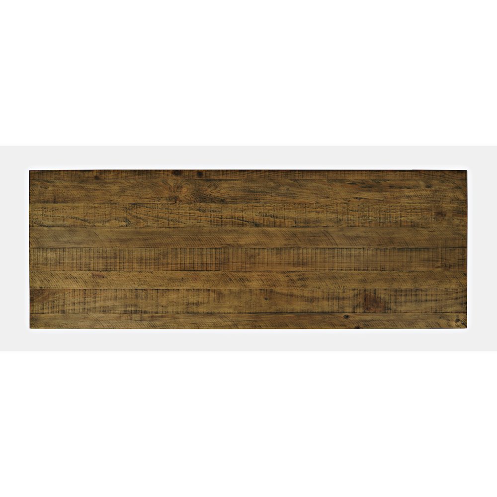 Rustic Farmhouse Solid Wood 50" Sofa Table with Drawers and Two Shelves. Picture 6