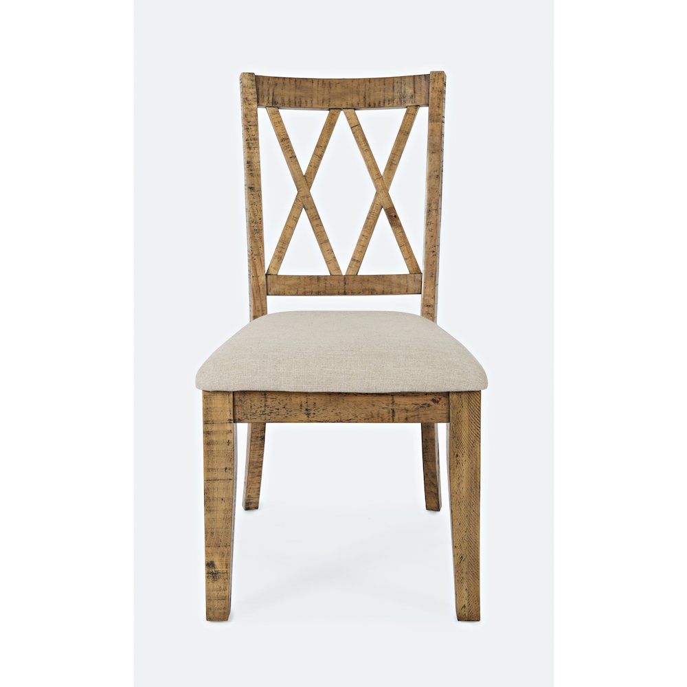 Rustic Distressed Pine Dining Chair (Set of 2). Picture 2