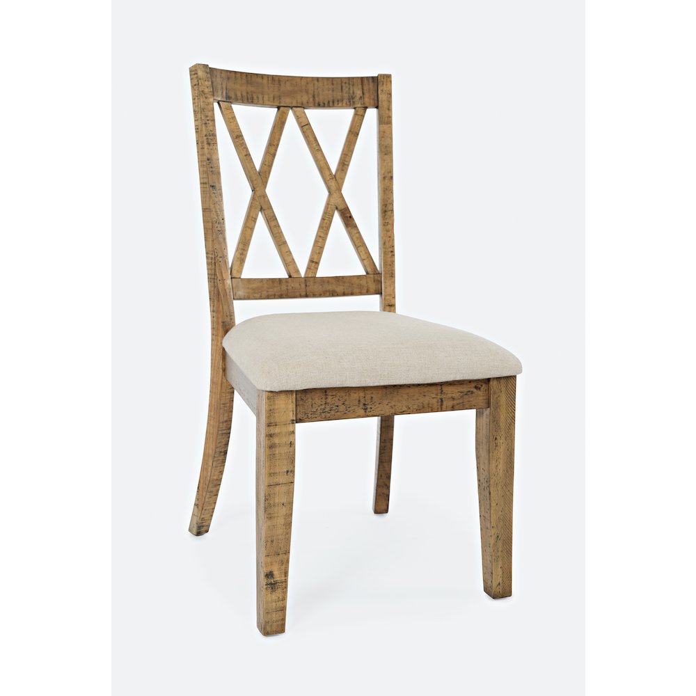 Rustic Distressed Pine Dining Chair (Set of 2). Picture 3