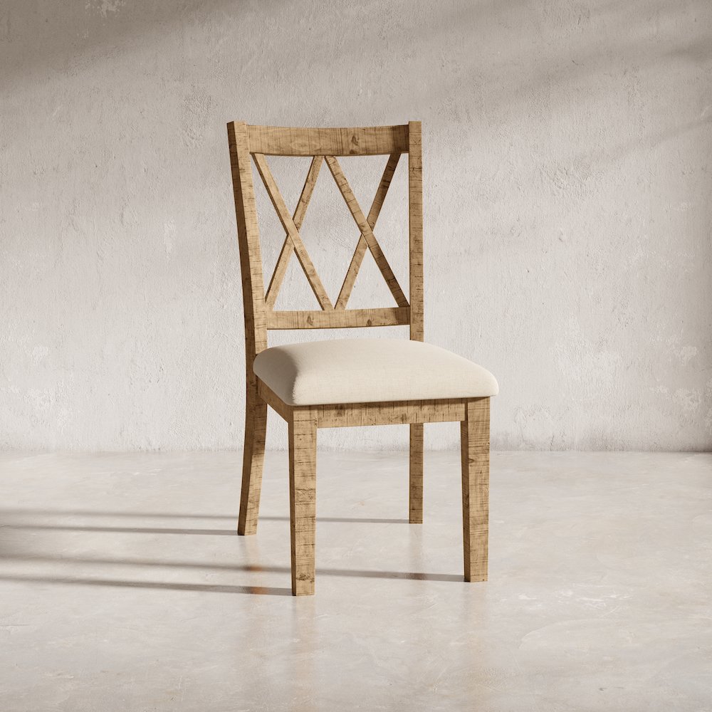 Rustic Distressed Pine Dining Chair (Set of 2). Picture 12