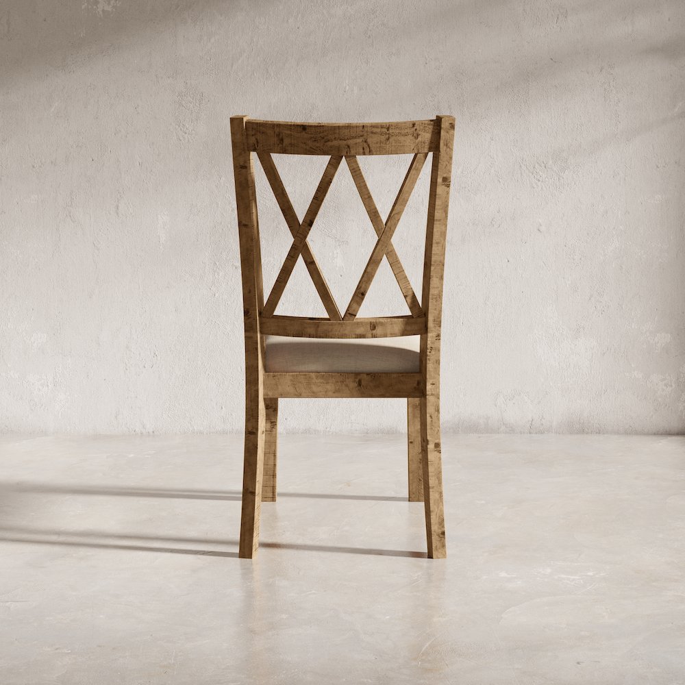 Rustic Distressed Pine Dining Chair (Set of 2). Picture 7