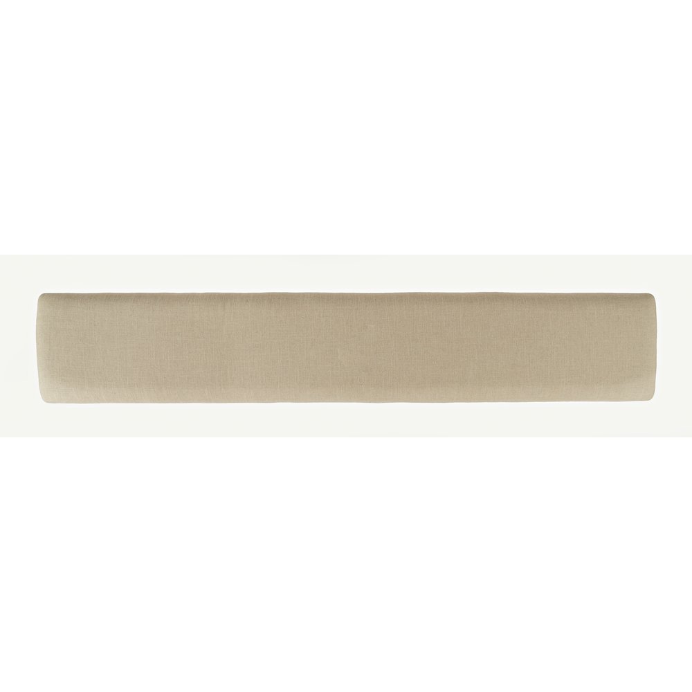 Telluride Rustic Farmhouse Solid Wood Upholstered 85" Counter Height Bench. Picture 5