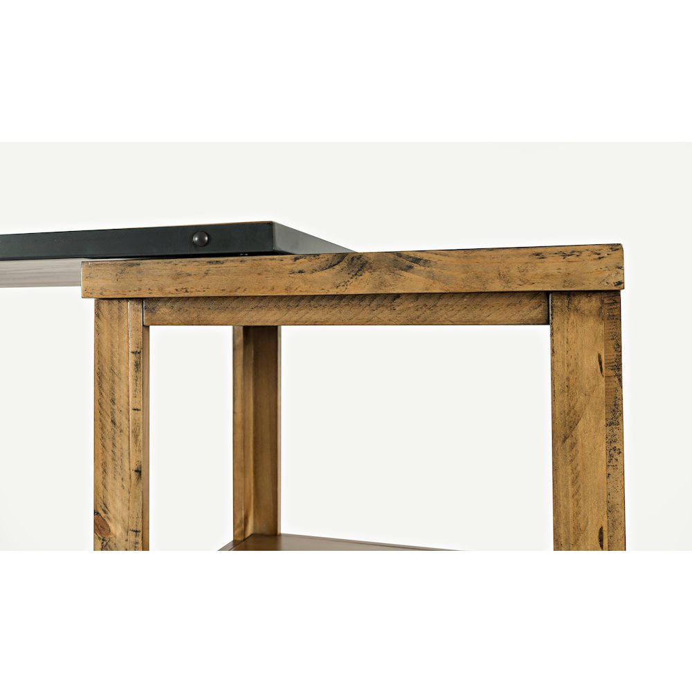 Telluride Rustic Farmhouse Solid Wood Two Pier and Bridge Set. Picture 4