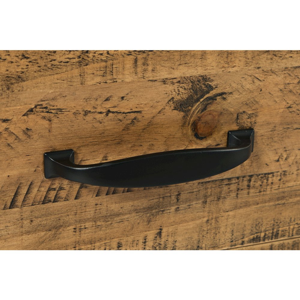 Telluride Rustic Farmhouse Solid Wood 60'' TV Console Stand. Picture 6