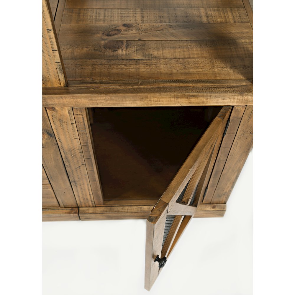 Telluride Rustic Farmhouse Solid Wood 70'' TV Console Stand. Picture 7
