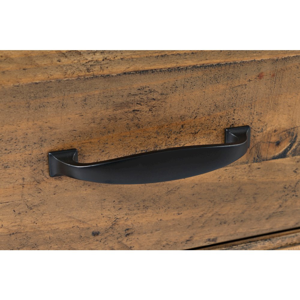 Telluride Rustic Farmhouse Solid Wood 70'' TV Console Stand. Picture 6