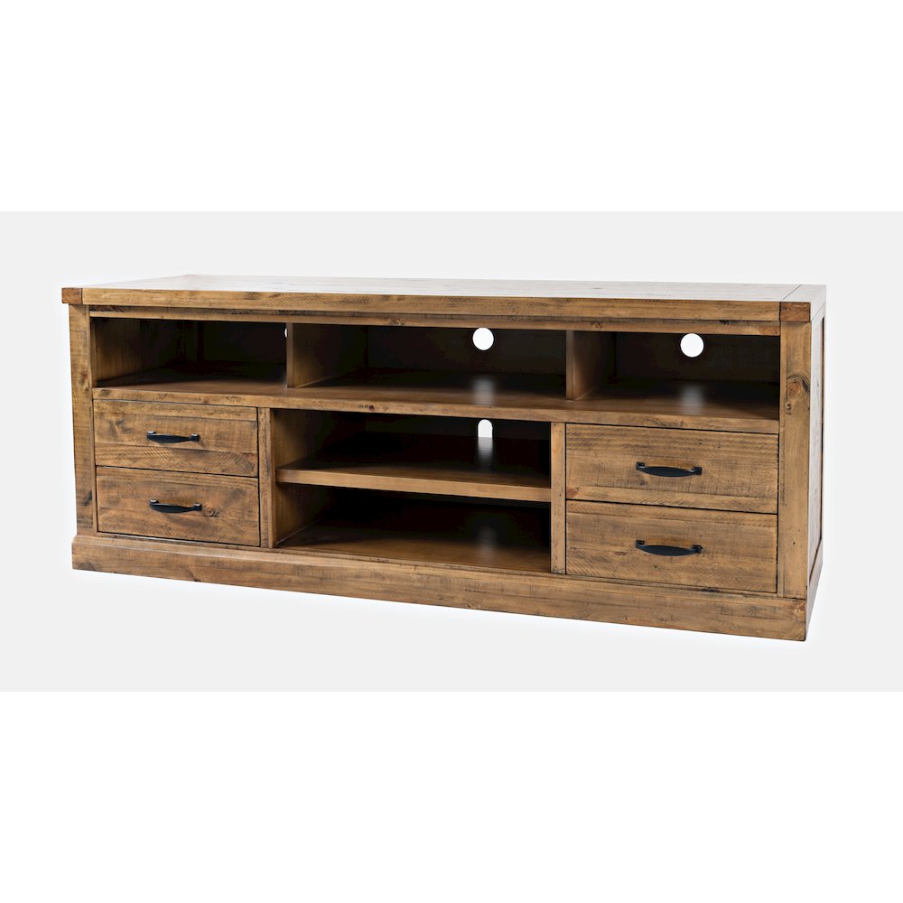 Telluride Rustic Farmhouse Solid Wood 70'' TV Console Stand. Picture 3