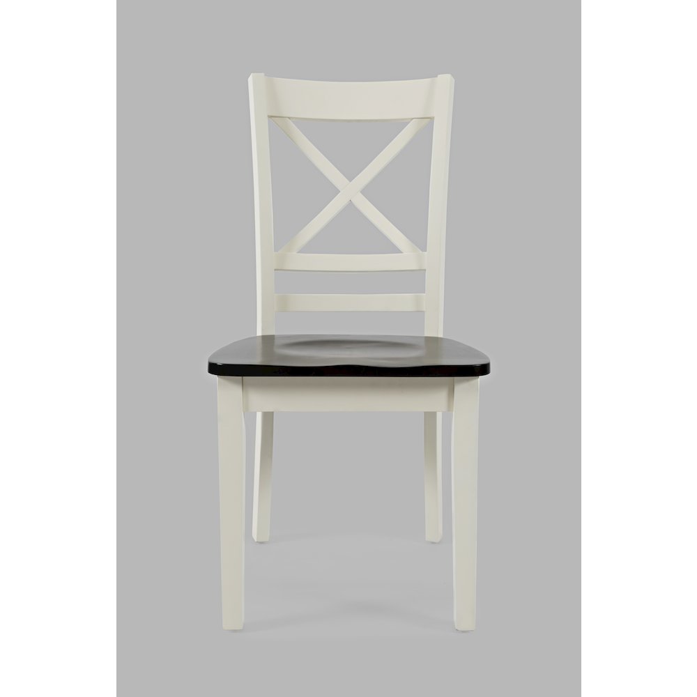 Asbury Park Solid Wood Farmhouse Cross-Back Dining Chair (Set of 2). Picture 1