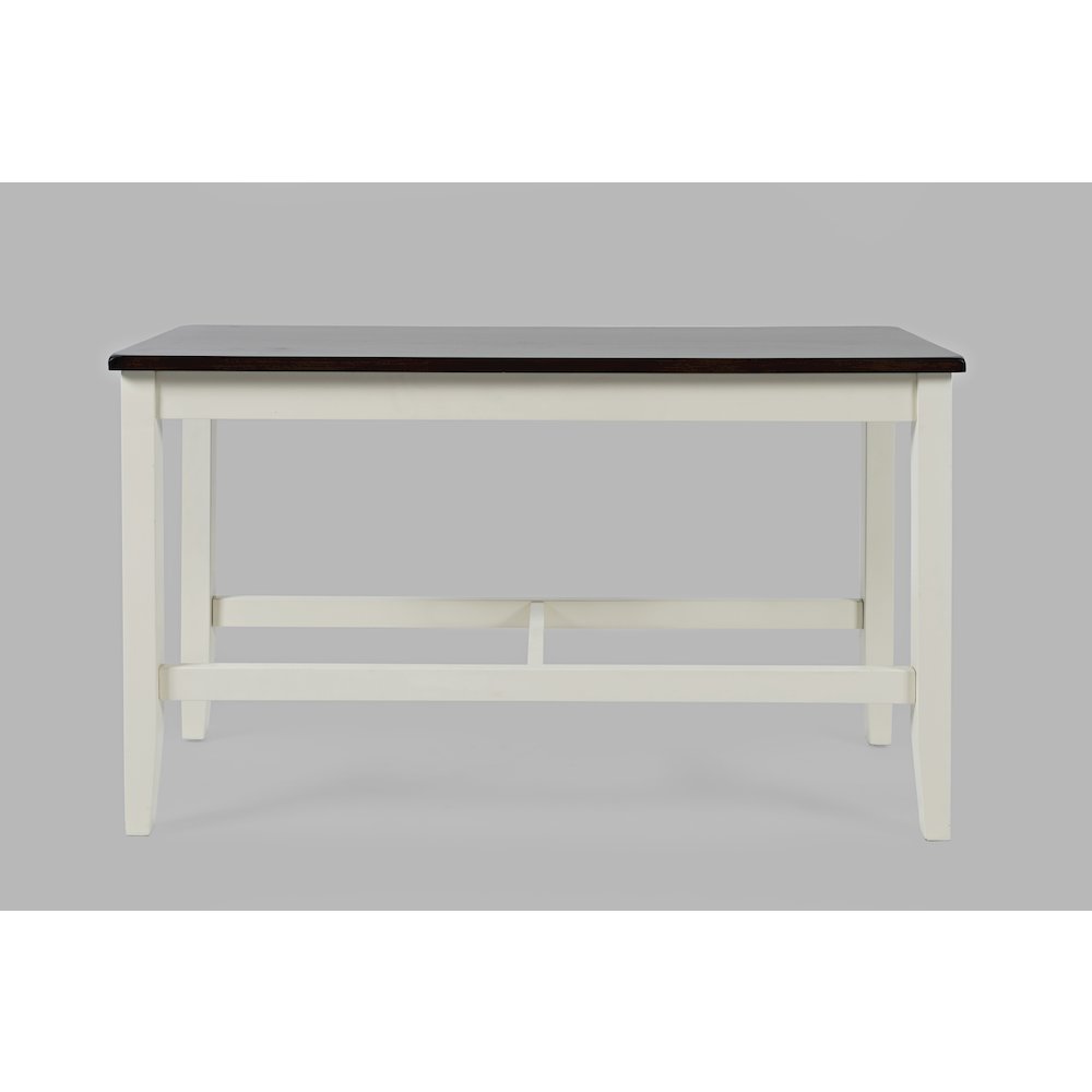 Asbury Park Solid Wood Farmhouse Four Piece Counter Height Dining Set with Bench. Picture 8