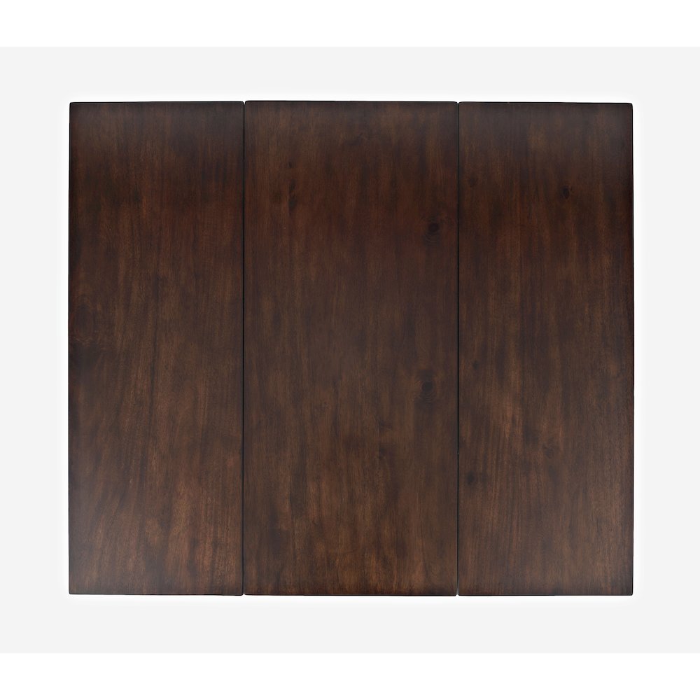 Solid Wood Farmhouse Storage Counter Drop Leaf Dining Table with Wine Rack. Picture 6