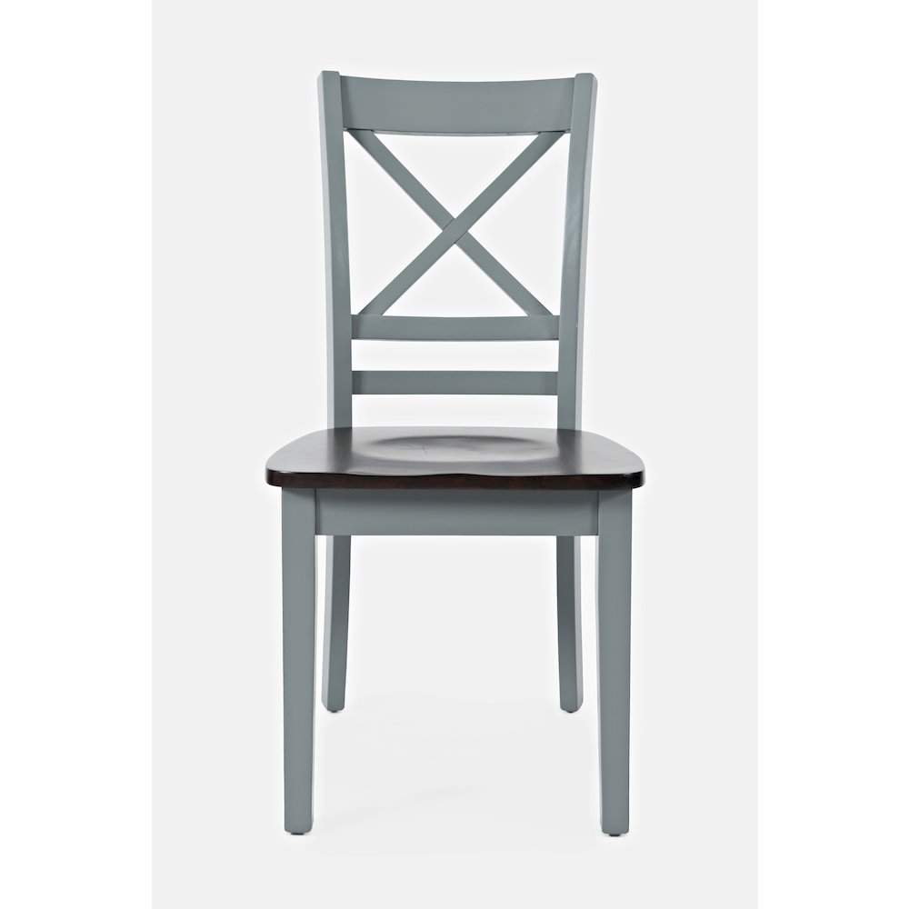 Asbury Park Solid Wood Farmhouse Cross-Back Dining Chair (Set of 2). Picture 1
