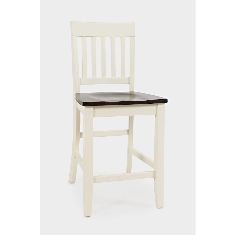 Decatur Lane Farmhouse Solid Wood Counter Stool (Set of 2). Picture 3