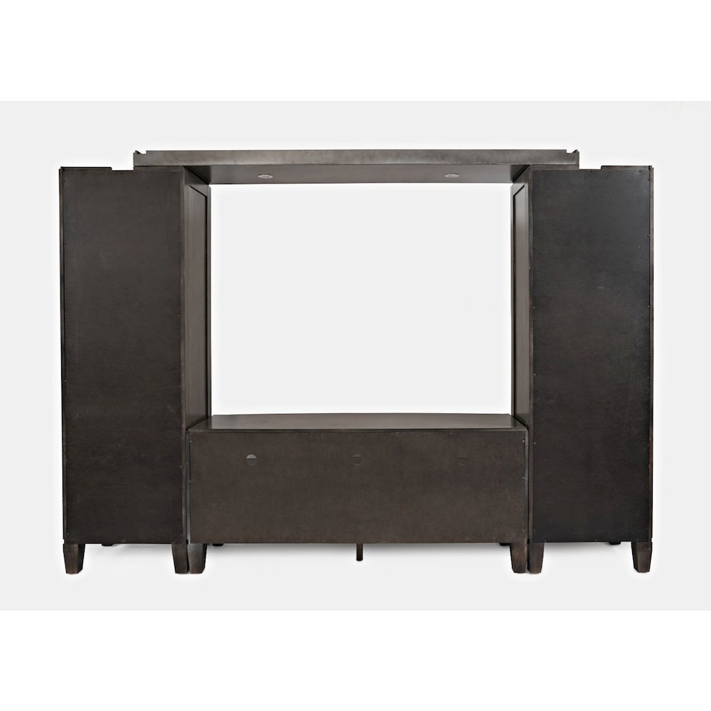 Coastal Contemporary Entertainment Center with 60" TV Console and LED Lights. Picture 7