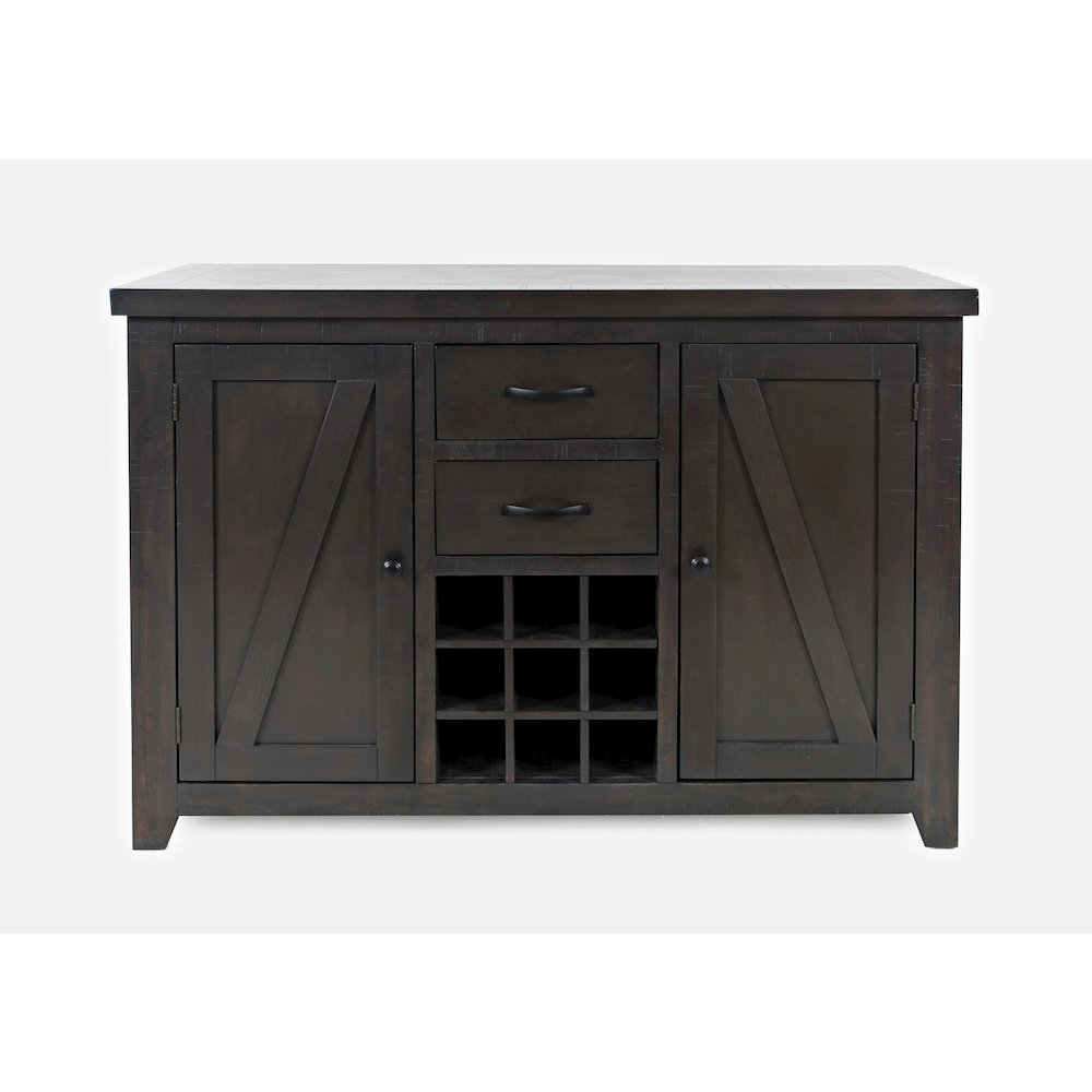 American Rustics Sideboard Buffet with Wine Rack. Picture 1