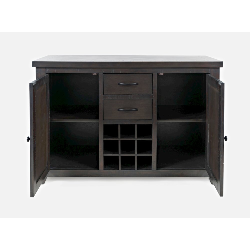 American Rustics Sideboard Buffet with Wine Rack. Picture 9