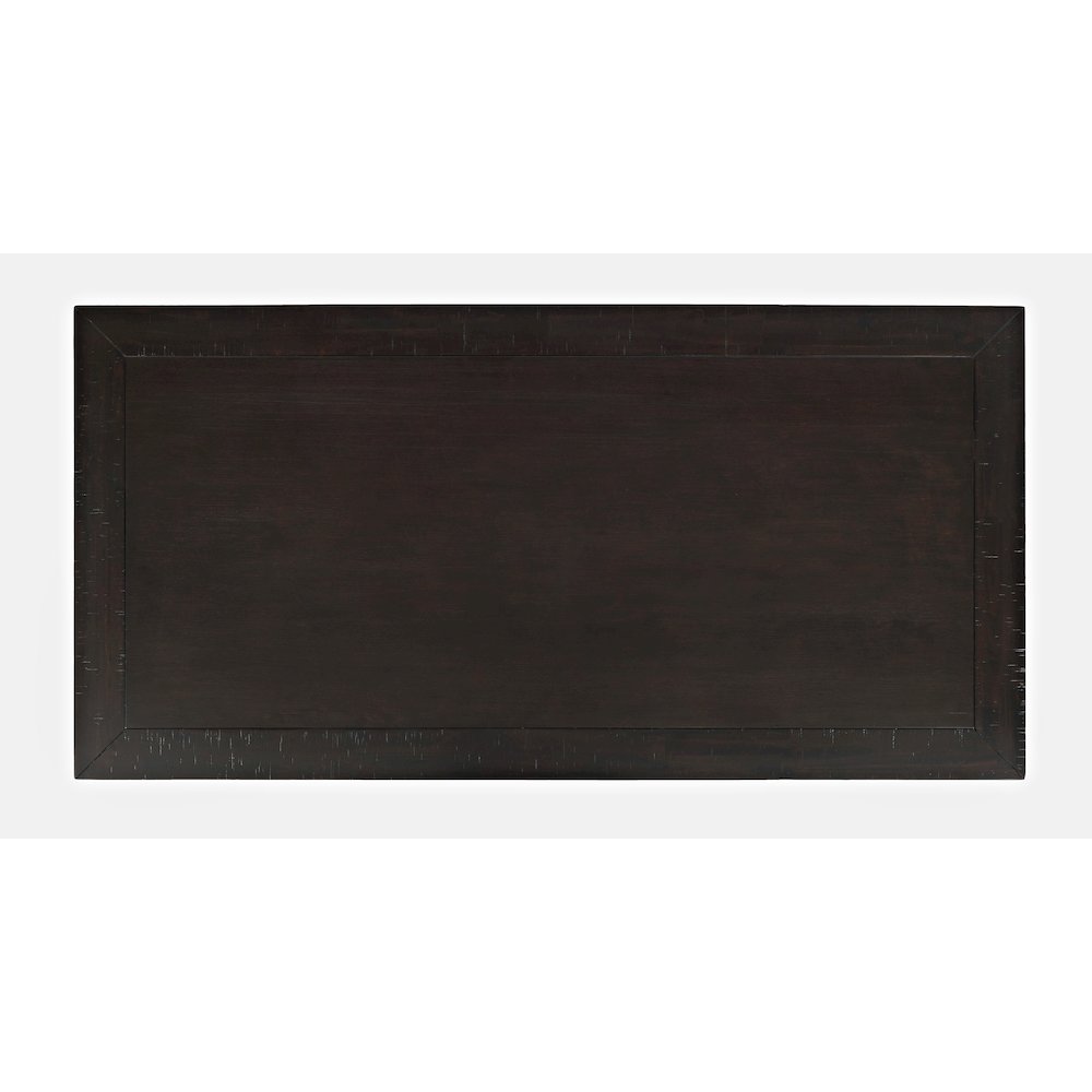 American Rustics 72" Counter Height Distressed Solid Wood Trestle Dining Table. Picture 5
