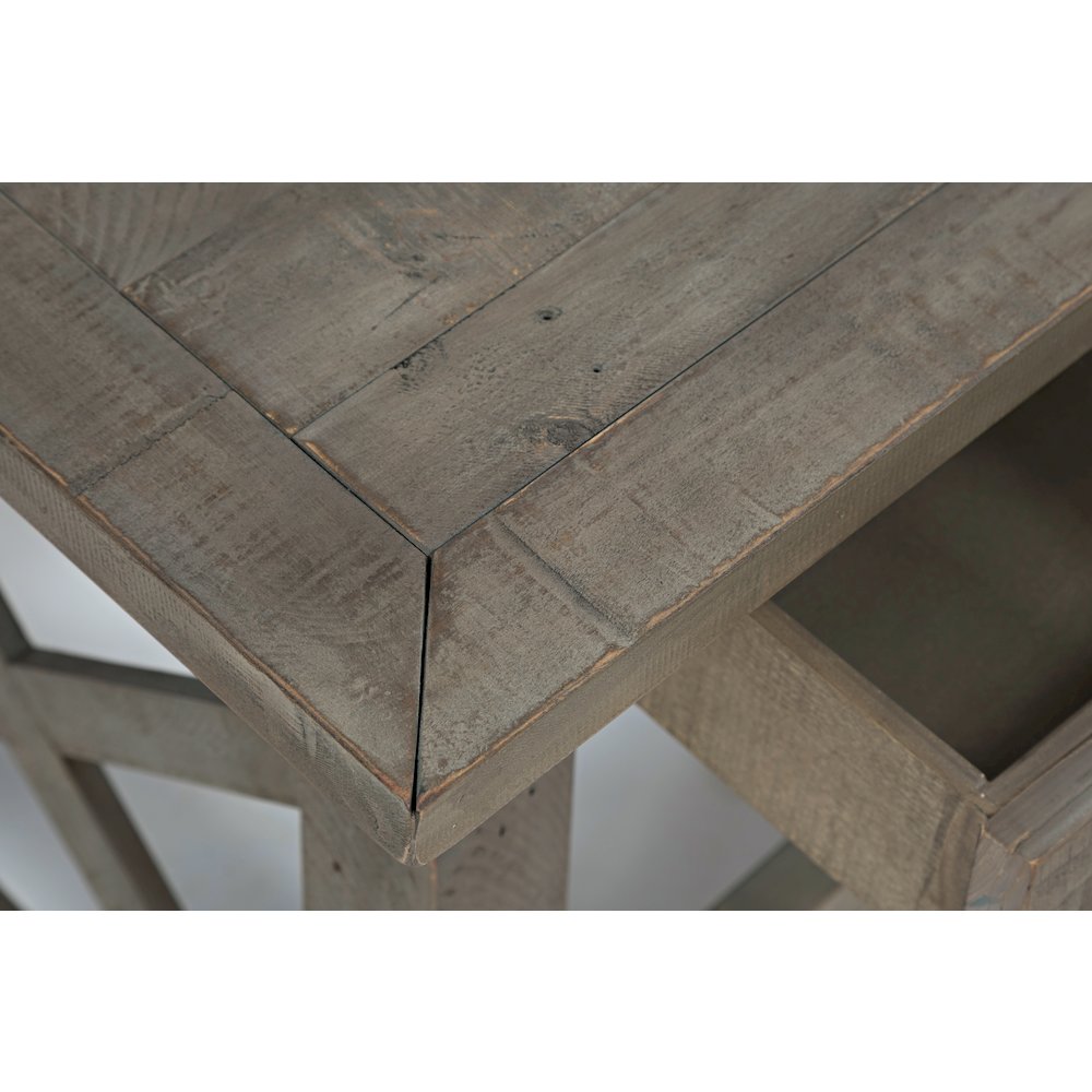 Outer Banks Reclaimed Pine USB Charging End Table - Driftwood. Picture 4
